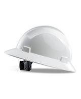 LANON White Full Brim Hard Hat, OSHA Construction Work Approved, HDPE Safety Helmet with 4 Point Adjustable Ratchet Suspension, Class E, G & C LANON Protection