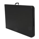 COSCO Fold-in-Half Banquet Table w/Handle, 8ft, Black Cosco