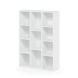 Furinno Luder Bookcase / Book / Storage , 11-Cube, White Furinno
