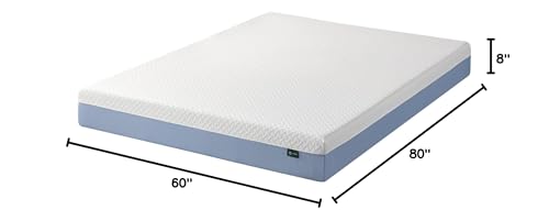 ZINUS 8 Inch Queen Cooling Essential Memory Foam Mattress [NewVersion], Fiberglass Free, Medium Feel, Breathable Cooling Layers, Certified Safe Materials ZINUS