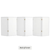 3 ft. Short Window Pane Shoji Screen - White - 6 Panels Red Lantern