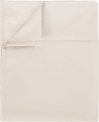 Good Sleep Bedding Flat Sheet Twin XL - 1 Pc, 100% Egyptian Cotton Flat Extra Long Twin Sheets for Dorm, 800 TC Twin XL Flat Sheet, Luxury Soft Flat Bed Sheets - Ivory Good Sleep Bedding