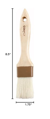 Winco Flat Pastry and Basting Brush, 1-1/2-Inch, Beige Winco