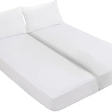 Kingnex Waterproof Split King Mattress Protector for Adjustable Beds Soft Cooling Bamboo Viscose Jersey Fitted Matress Cover Kingnex