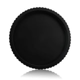Decorative Tray for Coffee Table 11" Black Round Concrete Home Decor Serving Trays for Accent Table, Console Table for Kitchen, Living Room, Home Decor(Black) YOSINXU