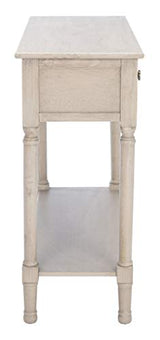 SAFAVIEH Home Collection Josie Greige 2-Drawer Console Table SAFAVIEH