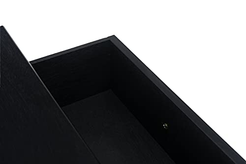 Safavieh Home Collection Allura Black 2-Drawer Bottom Shelf Console Table Safavieh