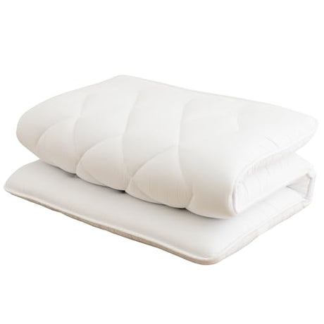 TEIJIN Japanese Futon Mattress, 100% Polyester, Foldable & Portable Floor Lounger Bed, Roll Up Sleeping Pad, Shikibuton (Twin XL, Extremely Thick) TEIJIN