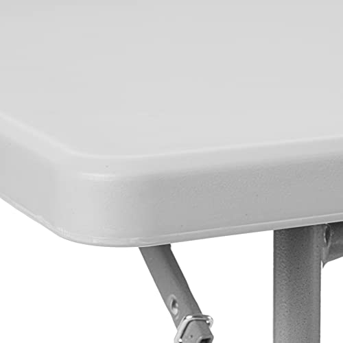 Office Star Resin Sqaure Multipurpose Table with Collapsible Legs, Indoor Outdoor Use for Banquets, Picnics, and Parties, 36 Inch, Square Office Star
