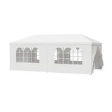 LEMY 10 X 20 Outdoor Wedding Party Tent Camping Shelter Gazebo Canopy with Removable Sidewalls Easy Set Gazebo BBQ Pavilion Canopy Cater Events LEMY