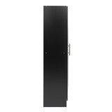 Prepac Elite 24" Storage Cabinet, Black Storage Cabinet, Bathroom Cabinet, Pantry Cabinet with 3 Shelves 16" D x 24" W x 65" H, BES-2464 Prepac