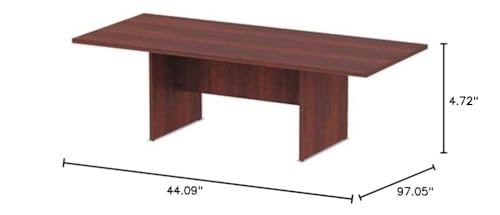 Alera ALEVA719642MC 94.5 in. x 41-3/8 in. x 29.5 in. Valencia Series Conference Rectangle Table - Medium Cherry - VA719642MC Alera