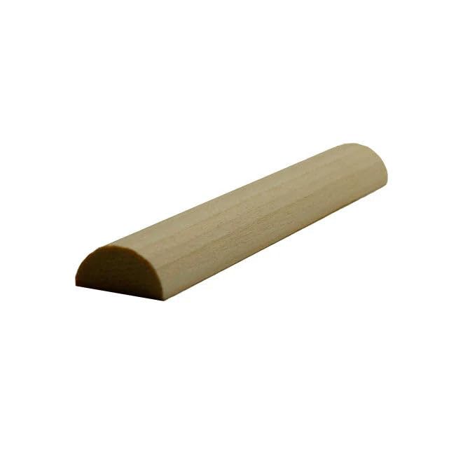 EWHR11 Half Round Moulding Trim, 3/8" x 3/4", Maple, 94" Newmouldings