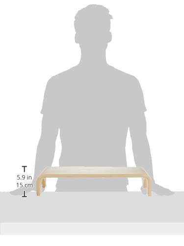 EARTHLITE Wooden Step Stool - 4'' High, Large Surface, Strong & Stable Bed Step, Foot Stool, Massage Step-Up Earthlite