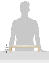 EARTHLITE Wooden Step Stool - 4'' High, Large Surface, Strong & Stable Bed Step, Foot Stool, Massage Step-Up Earthlite