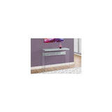 Monarch specialties , Console Sofa Table, Tempered Glass, Glossy White, 44"L Monarch Specialties