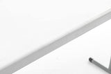 BTEXPERT Set of 2, 5-Foot - 60" Long White Plastic Folding Seminar Training Table Portable 18" Wide Narrow, 29" High, Events Indoor Outdoor Lightweight BTEXPERT