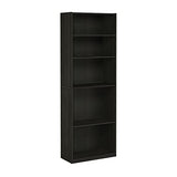 FURINNO JAYA Simply Home 5-Shelf Bookcase, 5-Tier, Espresso Furinno