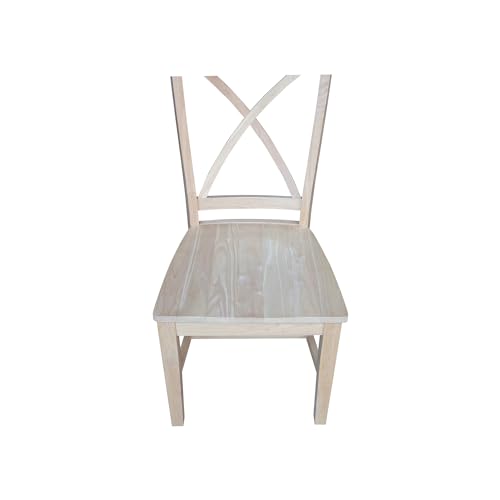 International Concepts Set of Two Creekside X-Back Chairs, Unfinished IC International Concepts