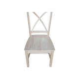 International Concepts Set of Two Creekside X-Back Chairs, Unfinished IC International Concepts