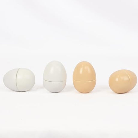 Wooden Eggs, 4PCS Easter Egg Cutting Toys Wooden Play Food Pretend Play Food Sets for Kids Early Development, Christmas Birthday Gifts WOODENFUN