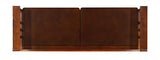 Linon Walnut Split Seat Storage Bench for Foyers and Mudrooms Linon