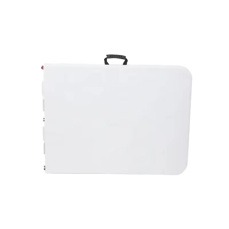 6ft Heavy Duty Folding Table with Handle Portable Plastic Foldable Table for Indoor/Outdoor Events, Camping, Parties, and More – Sturdy Steel Legs, Compact & Easy to Store Generic