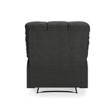 Handy Living ProLounger Wall Hugger Recliner in Grey Microfiber with Square Tufted Back