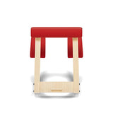 Varier Variable Balans Original Kneeling Chair Designed by Peter Opsvik (Red Revive Fabric with Natural Ash Base) Varier