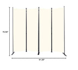 Room Divider 6FT Portable Room Dividers and Folding Privacy Screens, 88'' W Fabric Divider for Room Separation, 4 Panel Partition Room Dividers Freestanding Wall Divider Screen for Dorm Studio Office HOMSCREENER