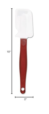 Rubbermaid Commercial Products High Heat Resistant Silicone Heavy Duty Spatula/Food Scraper, 9.5-Inch, 500 Degrees F, Red Handle, for Baking/Cooking/Mixing, Commercial Dishwasher Safe Rubbermaid Commercial Products