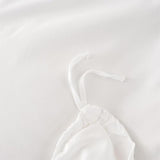 Girls Lace Bedding, Full Comforter Cover Set, Chic Ruffled Duvet Cover with 2 Layers Ruffle,Princess Style 1 Duvet Cover with 2 Pillowcases, No Comforter-White,Full SOUKECHY