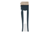 Baxton Studio Elancourt Classic and Provincial Spruce Finished Console Table, Blue Baxton Studio