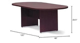 Offices To Go Racetrack Conference Table, American Mahogany, 29 1/2" H x 120" W x 48" D Offices To Go