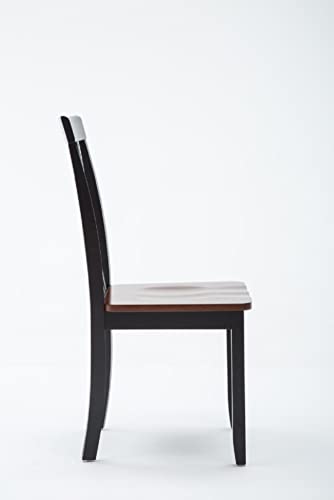 Boraam Bloomington Dining Chair, Black/Cherry, Set of 2 Boraam