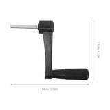 Garneck 2pcs Crank Handle for Table Lift Office Desk Accessories Supplies Manual Crank Knob Adjustable Desk Hand Woodworking Machine Handle for Equipment Black Garneck