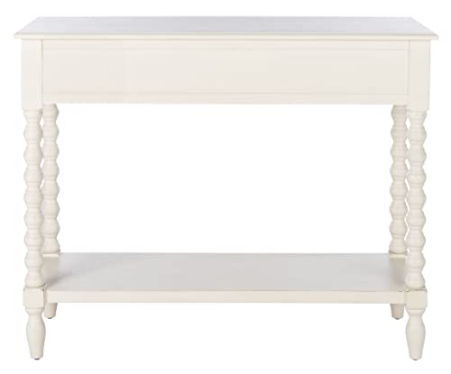 Safavieh Home Collection Athena Distressed White 2-Drawer Console Table SAFAVIEH