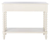 Safavieh Home Collection Athena Distressed White 2-Drawer Console Table SAFAVIEH