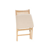 Powell Kasi Beige Rattan Cane Folding Foldable Dining Side Chair, Natural Powell