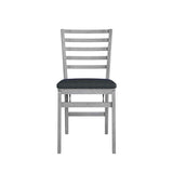 COSCO Contoured Back Wood Folding Chair, 2-Pack, Gray Wash COSCO