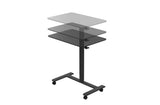 TopJob ANYDESK NEST Mobile Standing Desk, Portable with Hidden Wheels Non Folding, Sit Stand Desk, Computer Workstations, Home Use, Couch Side Table, Bedside Table, Kitchen Prep Table (Noir) TopJob