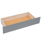 Merax Queen Size Wood Captain Platform Bed Frame with Storage LED Headboard,2 Drawers and 1 Twin Size Trundle,Grey Merax