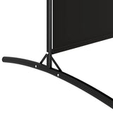 vidaXL Modern 2-Panel Room Divider, Black, 68.9" x 70.9", Durable 100% Polyester Fabric, Foldable Screen, Sunlight Blocker, Space Partition, Easy Assembly vidaXL