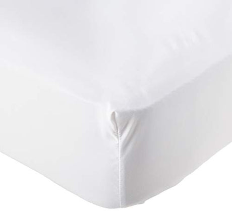 Elegance Linen Hospitality Special Treatment Construction Luxurious Ultra Soft White Single Fitted Sheet, Queen CELINE LINEN