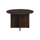 Alera Seville Round Conference Table, Round, 48" Diameter, Mahogany Alera