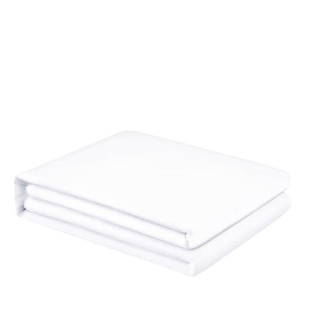 FreshCulture Twin Flat Sheet - Hotel Quality Twin Flat Sheet Only - Brushed Microfiber Top Sheet - Ultra Soft & Breathable - Wrinkle-Free - Easy Care - Single Flat Sheet (Twin, White) FreshCulture