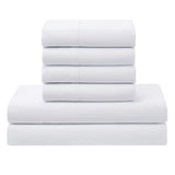 Sweet Home Collection 5 Piece Comforter Set Bag Solid Color All Season Soft Down Alternative Blanket & Luxurious Microfiber Bed Sheets, White, Twin Sweet Home Collection
