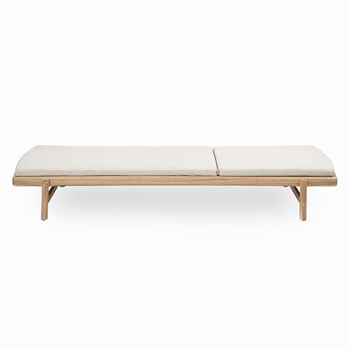 Christopher Knight Home Brolen Acacia Wood Chaise Lounge Chair Outdoor Set of 4, Patio Outdoor Chaise Lounge with Cushions, Adjustable Backrest Lounge Sofa, Wooden Sunbathing Pool Lounger, Teak+Beige