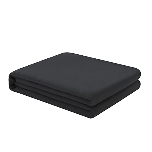 FreshCulture Twin Flat Sheet - Hotel Quality Twin Flat Sheet Only - Brushed Microfiber Top Sheet - Ultra Soft & Breathable - Wrinkle-Free - Easy Care - Single Flat Sheet (Twin, Black) FreshCulture