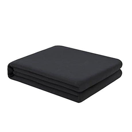 FreshCulture Twin Flat Sheet - Hotel Quality Twin Flat Sheet Only - Brushed Microfiber Top Sheet - Ultra Soft & Breathable - Wrinkle-Free - Easy Care - Single Flat Sheet (Twin, Black) FreshCulture